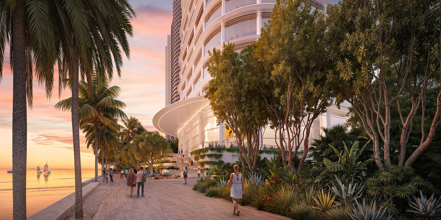 Foster + Partners проектирует «элегантный» сверхвысокий небоскрёб в Майами