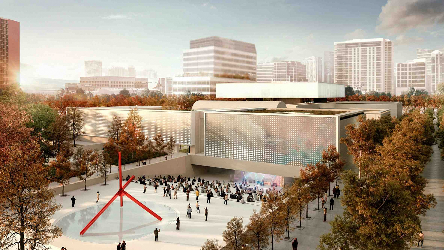 Nieto Sobejano Arquitectos спроектировал «плавающую» галерею для Художественного музея Далласа