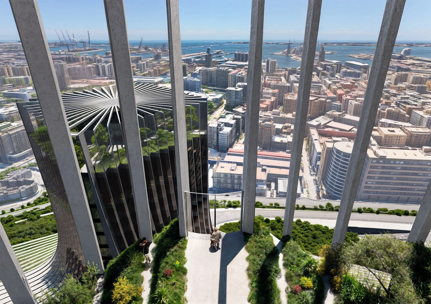 Zaha Hadid Architects проектирует соединённые башни для генерального плана Неаполя