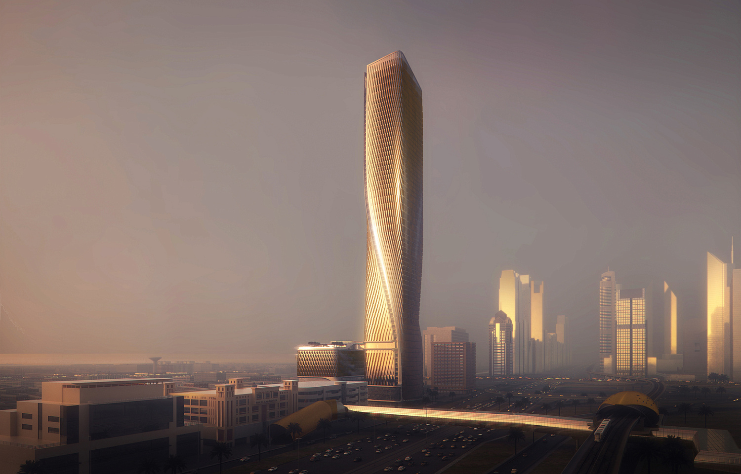 UNStudio опубликовали последние изображения хода строительства башни Wasl в Дубае