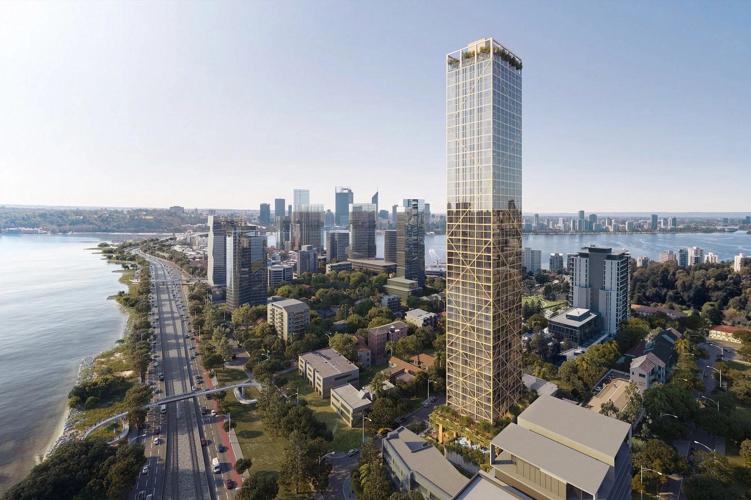 Fraser & Partners представляет проект самой высокой в мире башни из гибридного дерева в Перте